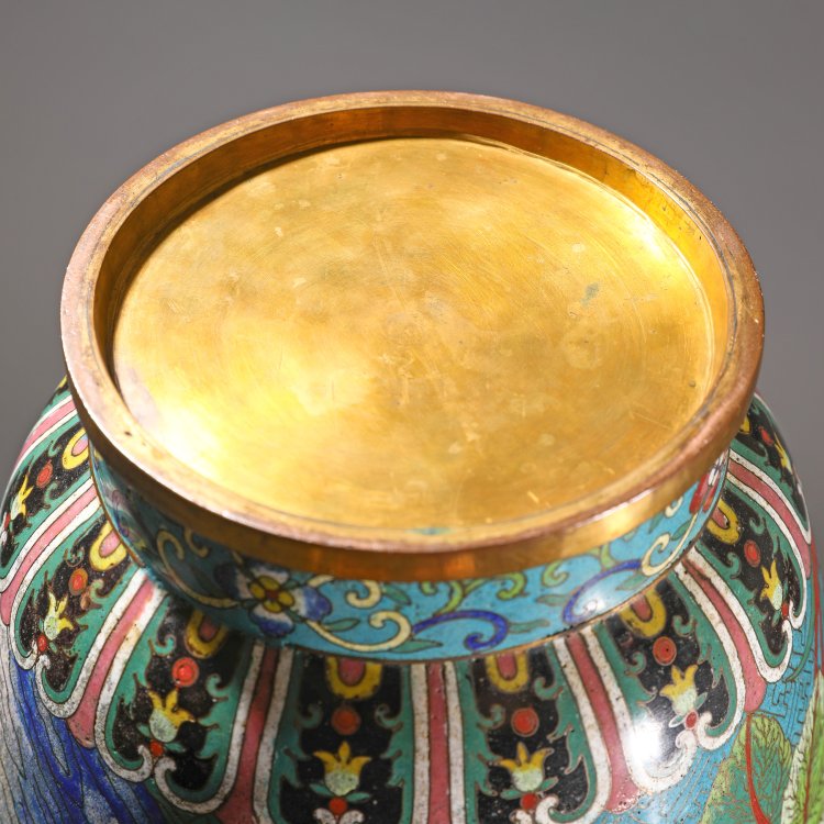 Bild 5 zu Objekt, Cloisonn&eacute;-Vase, China, K-14 2