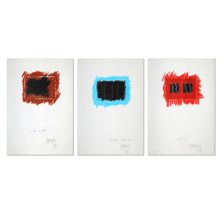 Hauptbild zu Objekt, Zebra / Nicolas Vassilier / due angoli, 1986, Herbert Hamak, K-14 358