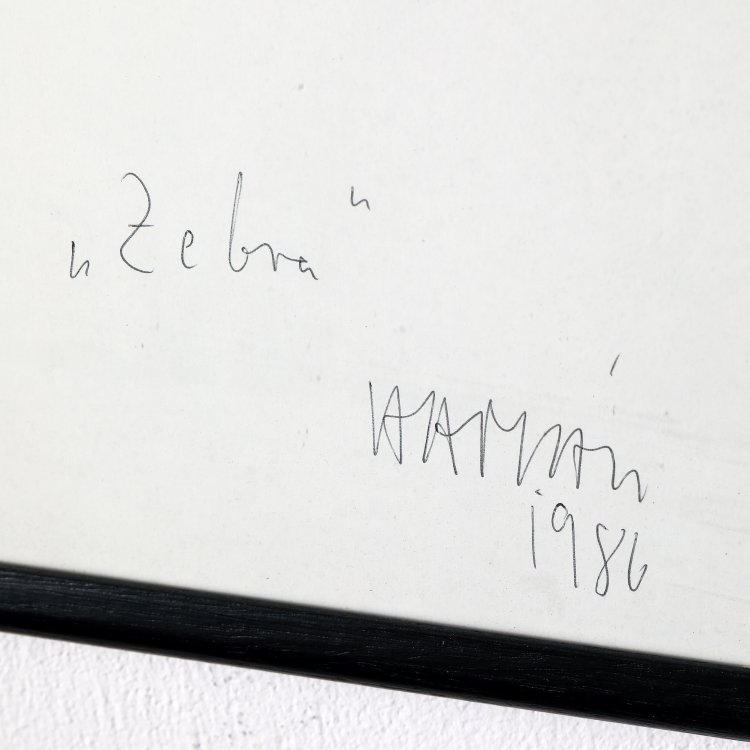 Bild 1 zu Objekt, Zebra / Nicolas Vassilier / due angoli, 1986, Herbert Hamak, K-14 358