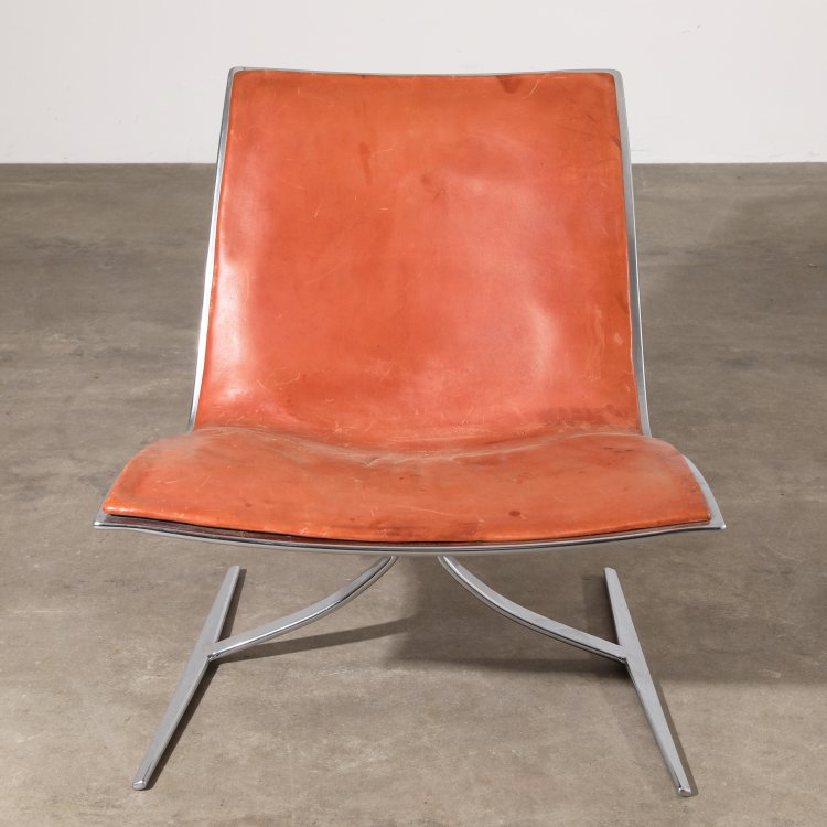 Bild 1 zu Objekt, Sessel Modell Skater Chair JK 710, J&oslash;rgen Kastholm, Kill International, K-14 526