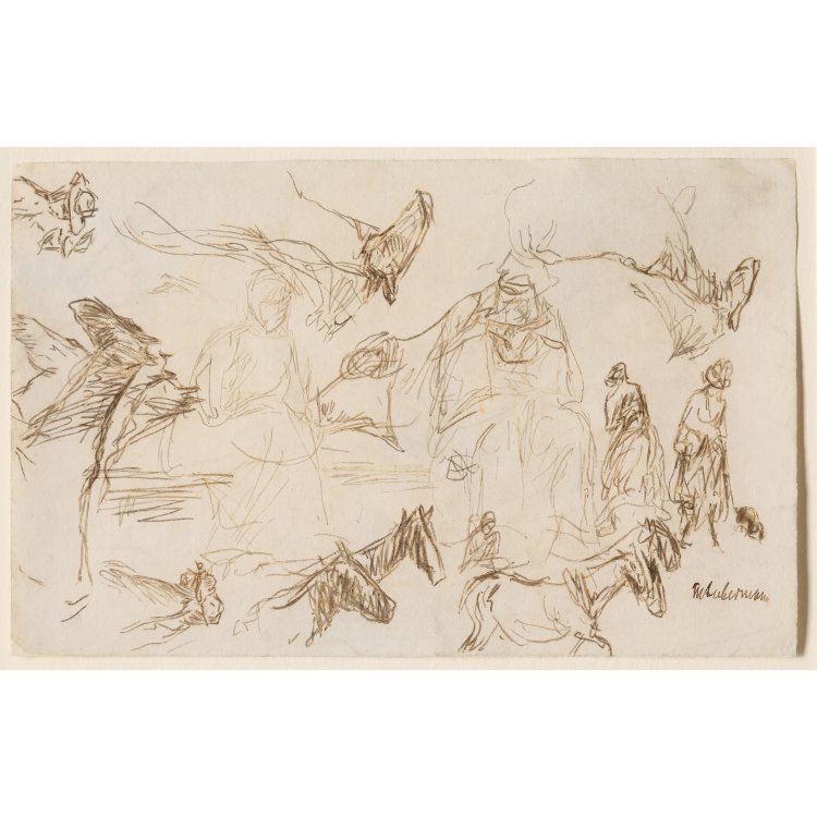 Hauptbild zu Objekt, Ink drawing on vellum, Max Liebermann, K-14 241