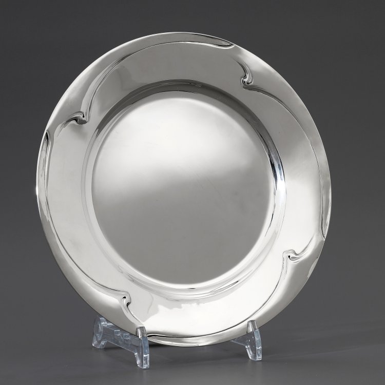 Hauptbild zu Objekt, Platzteller, 1902/1903, Henry van de Velde, Koch & Bergfeld, Bremen, M&uuml;ller, Theodor, Weimar, K-14 37