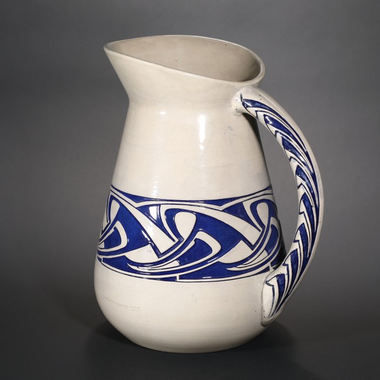 Hauptbild zu Objekt, Wasserkrug aus einem Waschgeschirr, Peter Behrens, Merkelbach, Reinhold, Grenzhausen, K-14 128