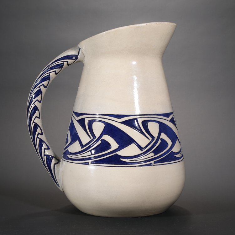 Bild 2 zu Objekt, Wasserkrug aus einem Waschgeschirr, Peter Behrens, Merkelbach, Reinhold, Grenzhausen, K-14 128