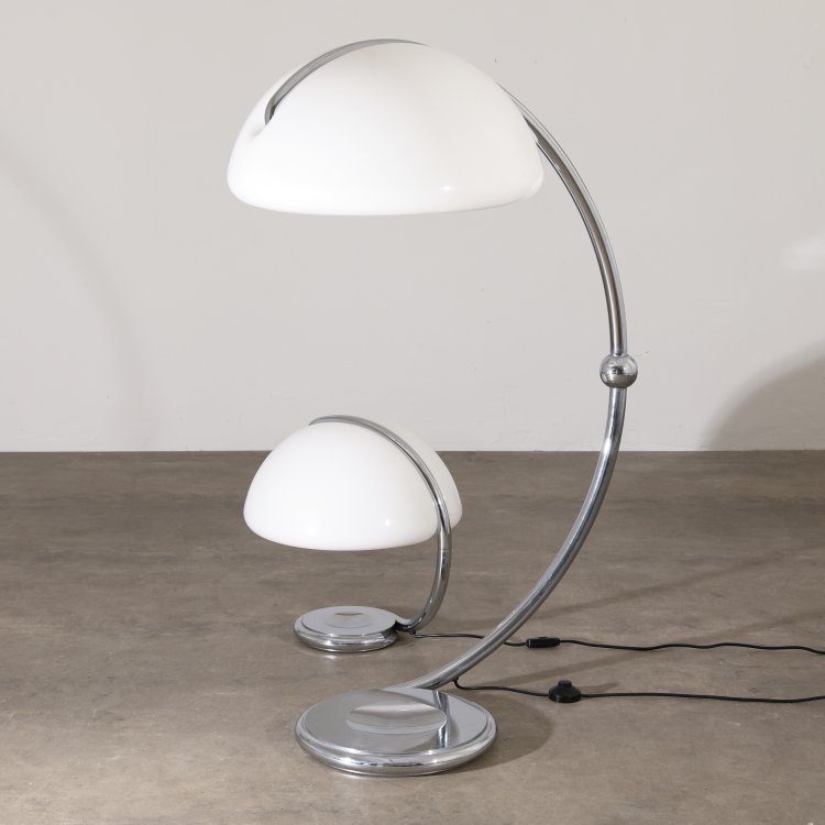 Bild 2 zu Objekt, Set Stehleuchte + Tischleuchte Modell Serpente 2131 / 599, Elio Martinelli, Martinelli Luce, K-14 570