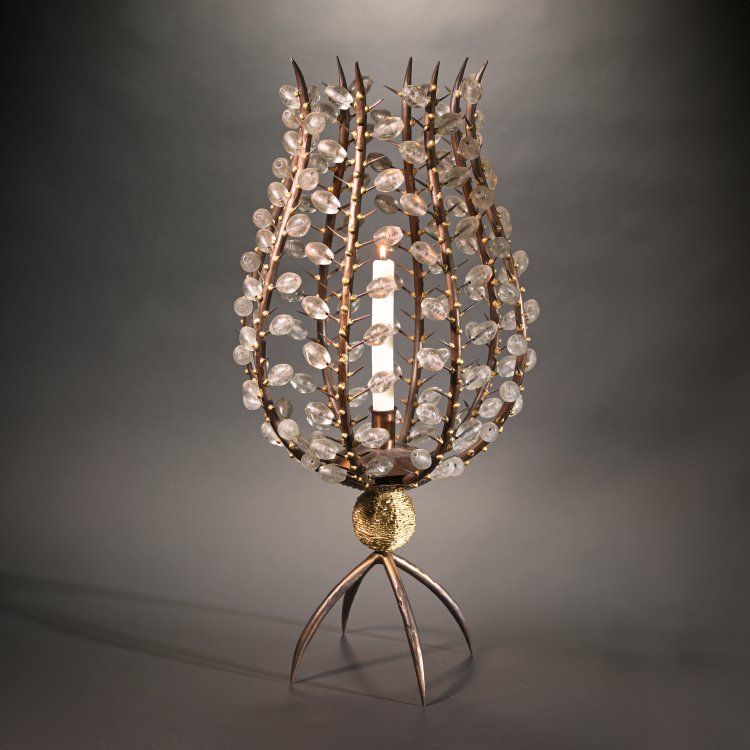 Hauptbild zu Objekt, Candlestick model Photophores Perles, Andr&eacute; Dubreuil, K-14 640