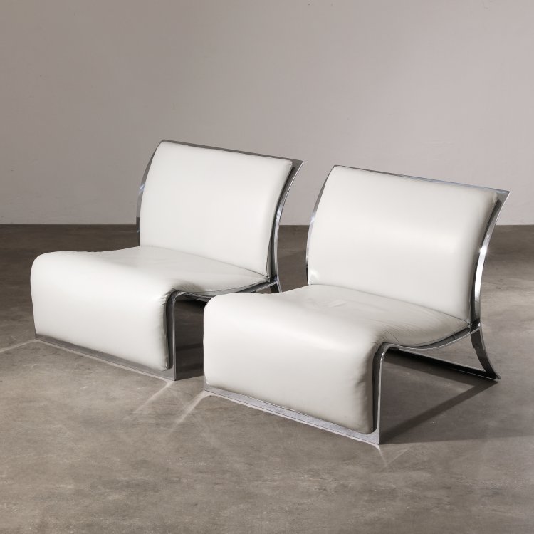 Hauptbild zu Objekt, 2 Lounge Sessel, Vittorio Introini, Saporiti Italia, K-14 540
