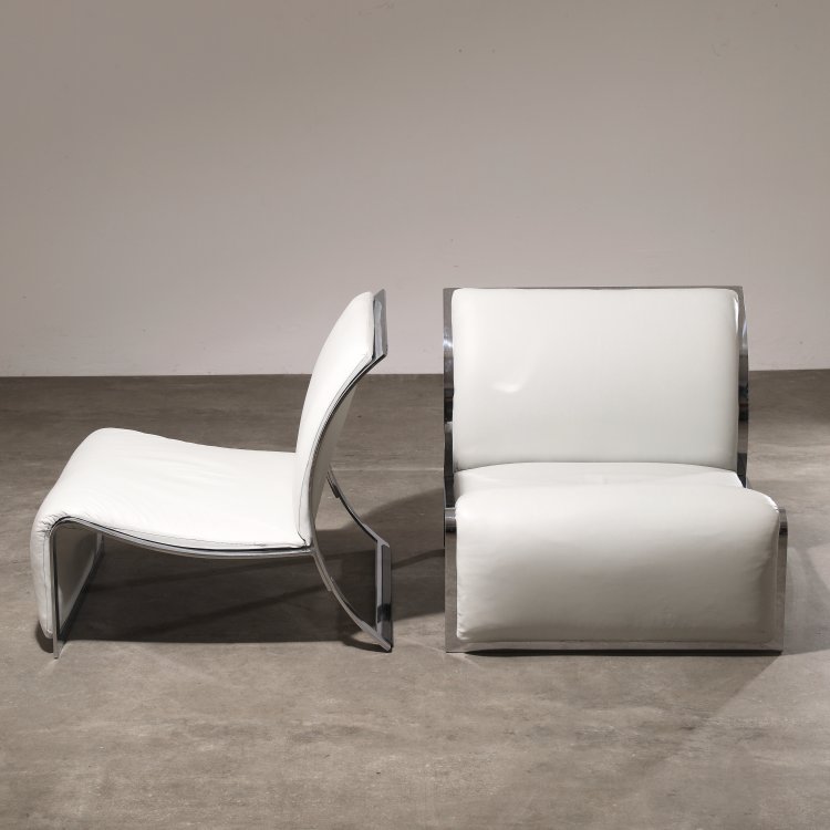 Bild 1 zu Objekt, 2 Lounge Sessel, Vittorio Introini, Saporiti Italia, K-14 540