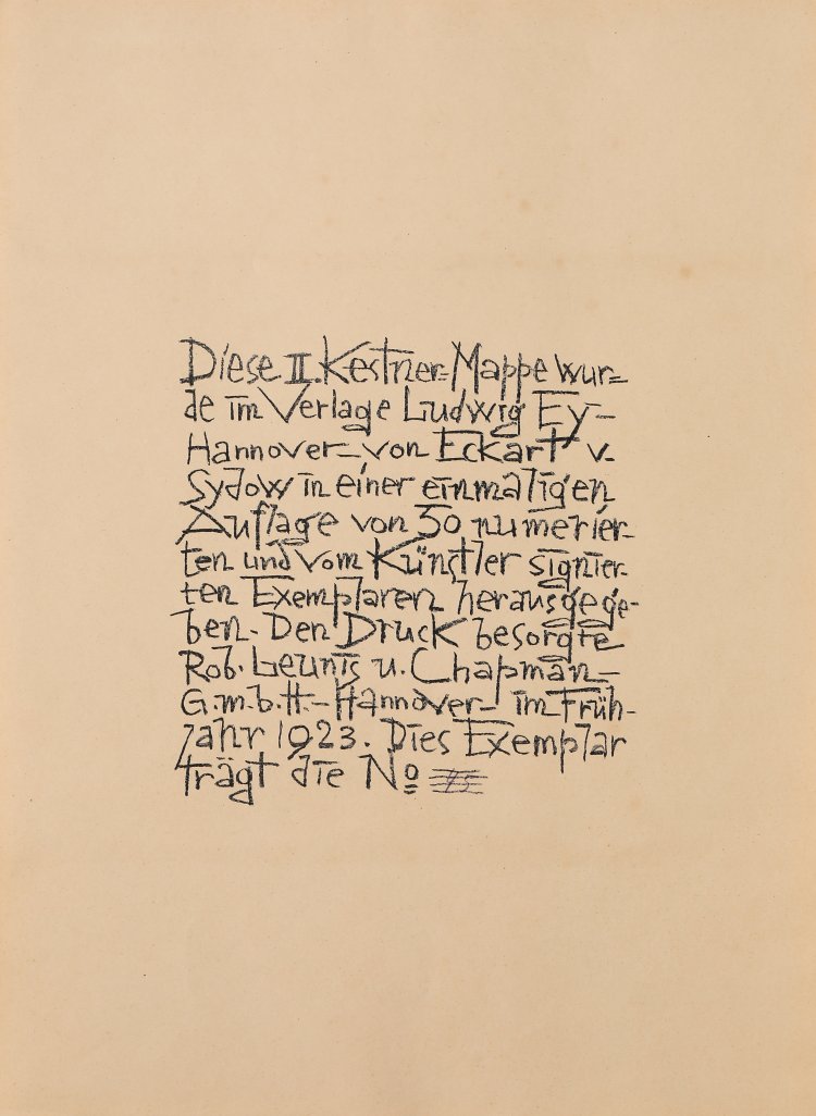 Bild 9 zu Objekt, II. Kestner Mappe Schmidt-Rottluff: Fischer, 1923, Karl Schmidt-Rottluff, K-14 243