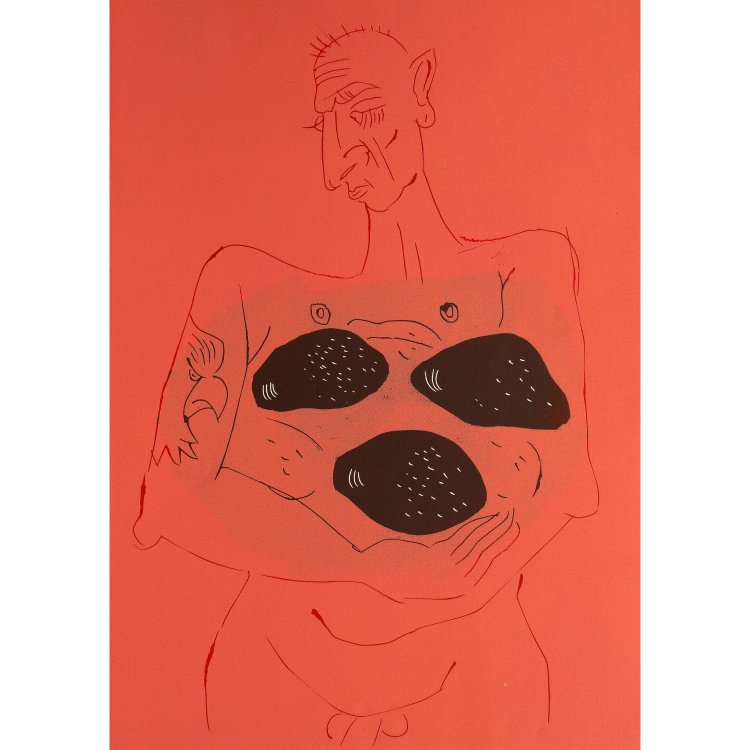 Bild 8 zu Objekt, 4 linocuts, 1993, J&ouml;rg Immendorff, K-14 342