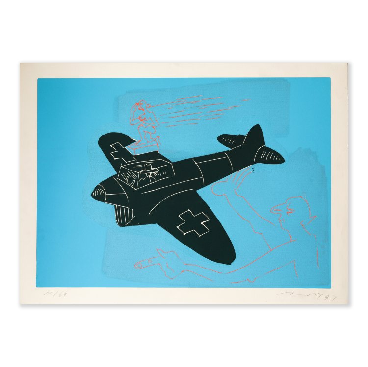 Bild 19 zu Objekt, 4 linocuts, 1993, J&ouml;rg Immendorff, K-14 342