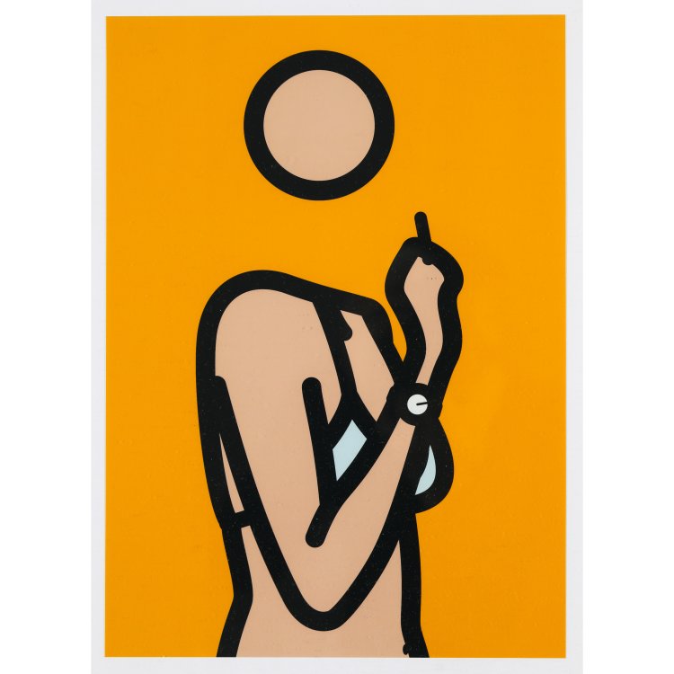 Hauptbild zu Objekt, Ruth with cigarette 3, 2005, Julian Opie, Cristea, Alan, London, K-14 351