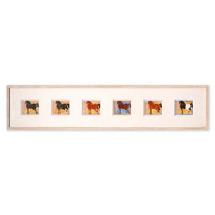 Hauptbild zu Objekt, Chevaux d'Oiron, 1991, Georg Ettl, K-14 375