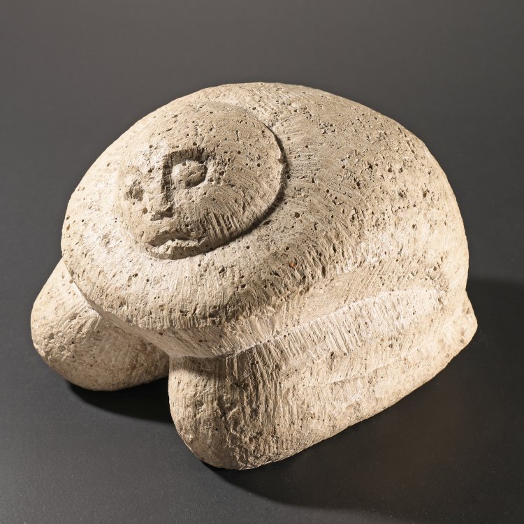 Hauptbild zu Objekt, Kauernder, 1963, Kurt Sandweg, Unikat, K-14 229