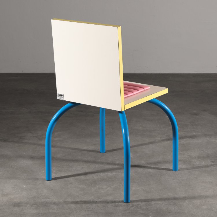 Bild 3 zu Objekt, Stuhl Modell Riviera, Michele De Lucchi, Memphis, K-14 628