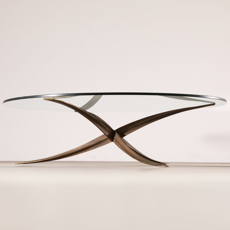 Hauptbild zu Objekt, Round coffee table / sofa table, Michel Mangematin, K-14 441