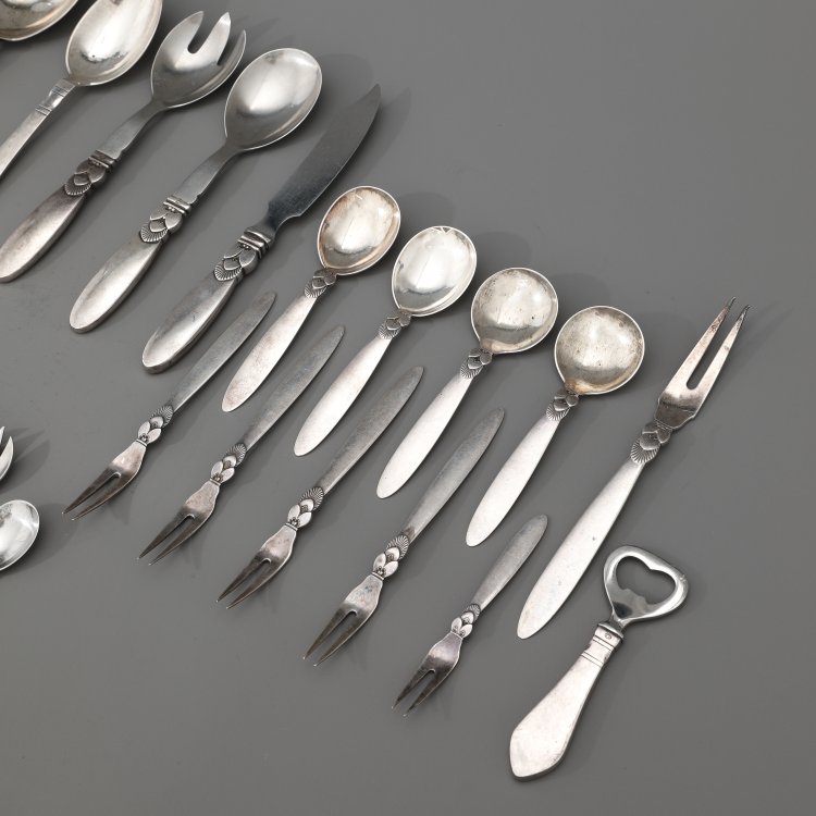 Bild 3 zu Objekt, Besteck, ab 1915, Gundorph Albertus,Georg Jensen, Jensen, Georg, Kopenhagen, K-14 42