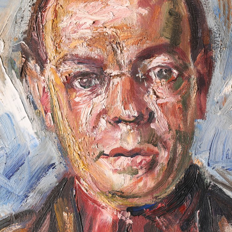 Bild 3 zu Objekt, Portrait, &Ouml;l auf Leinwand, 1951, Anton R&auml;derscheidt*, K-14 236