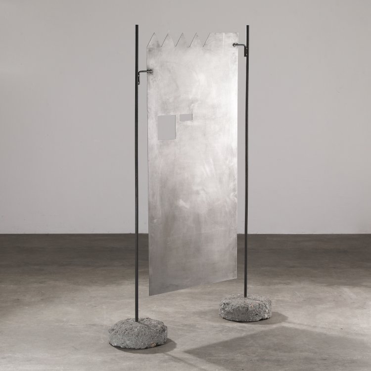 Hauptbild zu Objekt, Paravent Modell Stellschirm, Hermann Becker, Becker Stahlm&ouml;bel, K-14 671