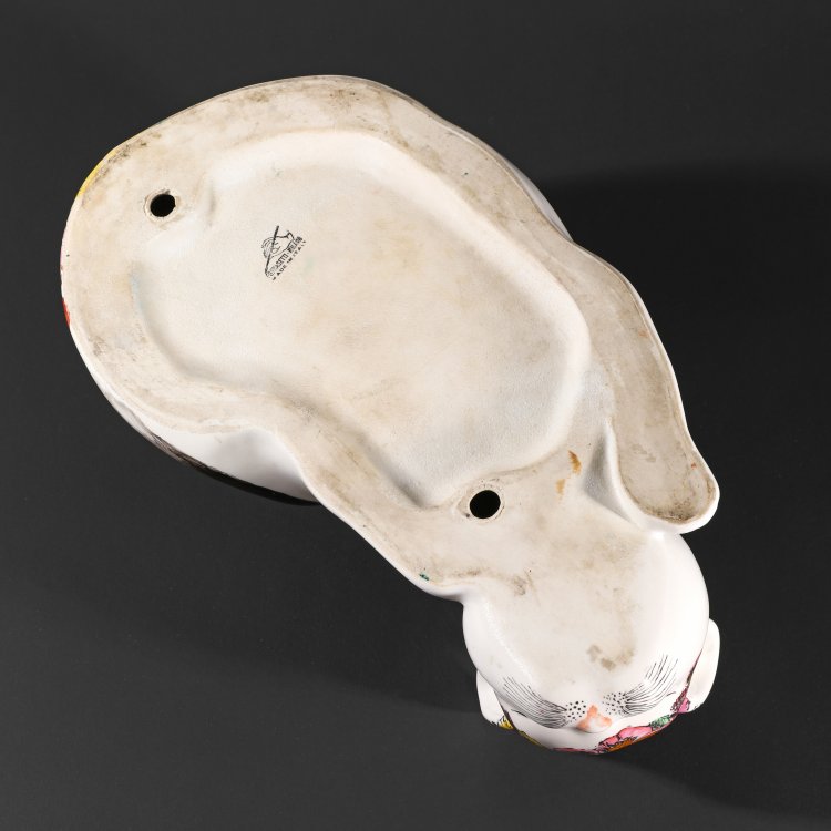 Bild 5 zu Objekt, Figur einer kauernden Katze Gatto accovacciato fiorito, Fornasetti, K-14 544