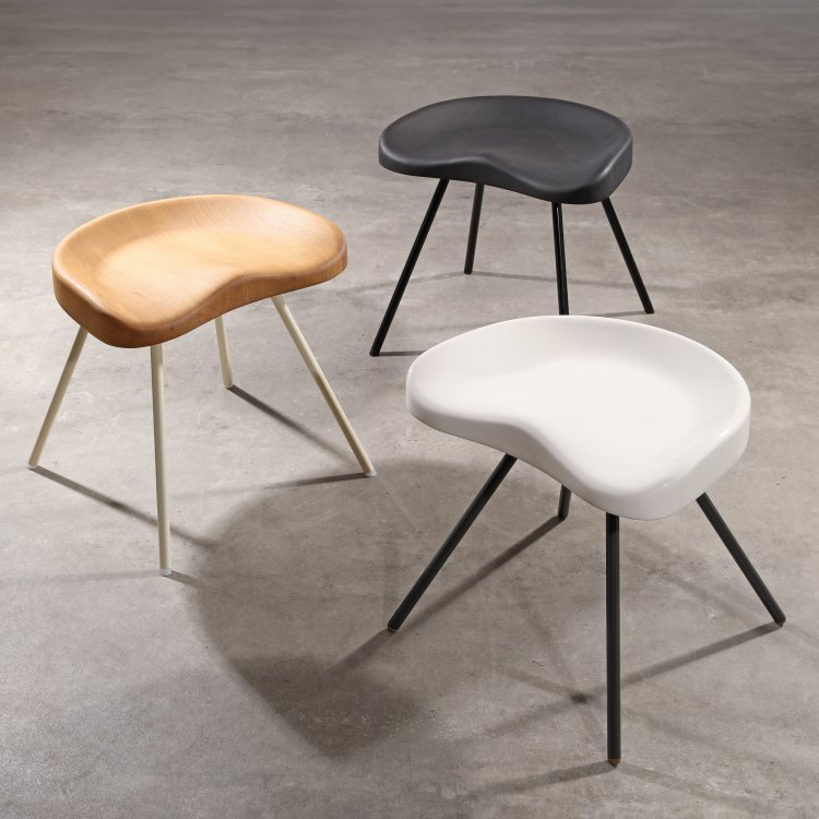 Hauptbild zu Objekt, 3 Hocker Modell Tabouret No. 307 u. a. G-Star Raw Edition, Jean Prouv&eacute;, Vitra, K-14 451