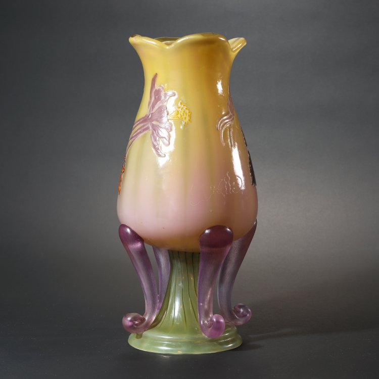 Bild 4 zu Objekt, Marqueterie-Vase Ancolies, 1902, Emile Gall&eacute;, Gall&eacute;, Nancy, K-14 71