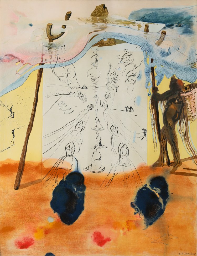 Bild 1 zu Objekt, Map Sigmund Freud Moses and Monotheism, 1974, Salvador Dal&iacute;, K-14 253