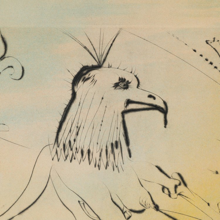 Bild 4 zu Objekt, From the Map Sigmund Freud Moses and Monotheism, 1974, Salvador Dal&iacute;, K-14 255