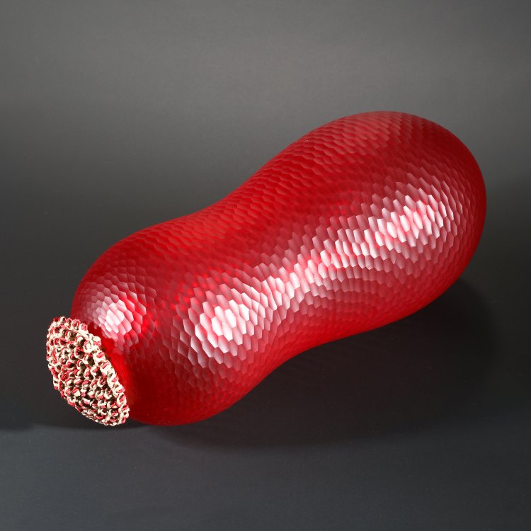 Hauptbild zu Objekt, Gef&auml;&szlig; mit Stopfen Nido, 1997, Cristiano Bianchin, K-14 103