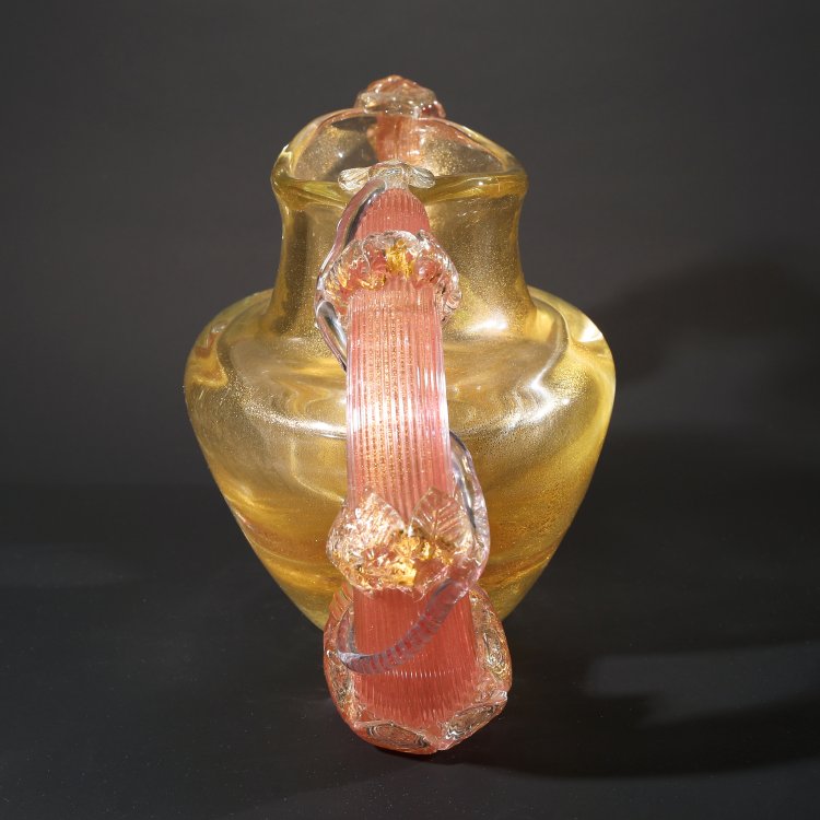 Bild 1 zu Objekt, Vase f&uuml;r den Palazzo Albarelli in Sant Erasmo, 1975, Ernst Fuchs, Seguso Vetri d'Arte, Murano; Signoretto, Pino, Murano., K-14 90