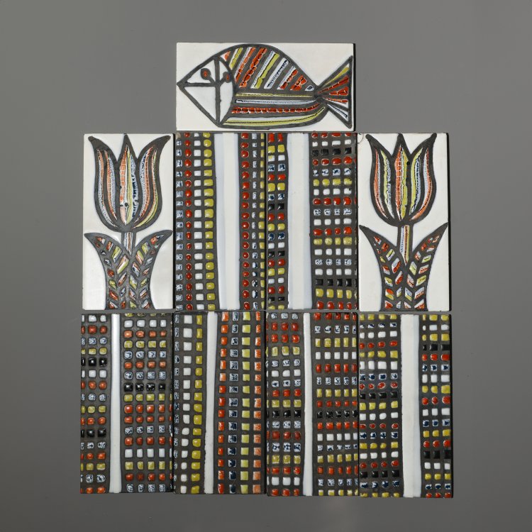 Bild 1 zu Objekt, 9 Fliesen, Roger Capron, K-14 203