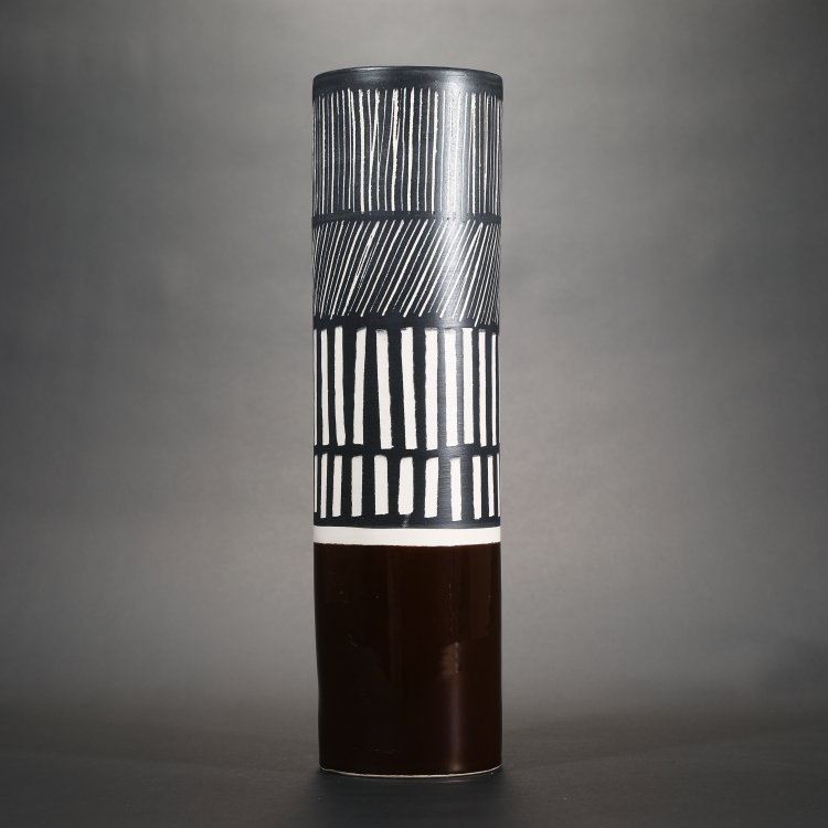 Bild 2 zu Objekt, Limited, cylindrical vase from the Rocchetti series, Ettore Sottsass, Bitossi, K-14 607