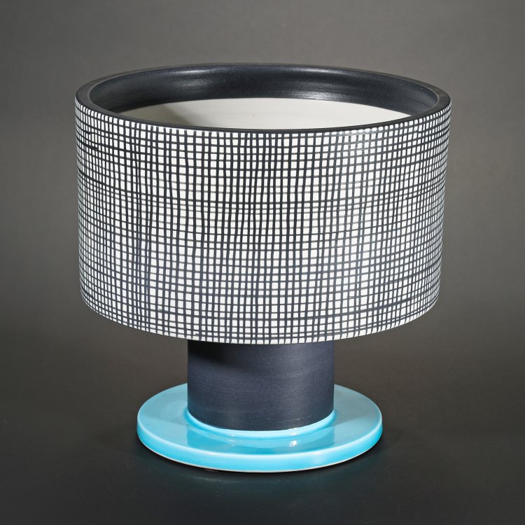 Hauptbild zu Objekt, Limitierte, gro&szlig;e Fu&szlig;schale aus der Rocchetti Serie, Ettore Sottsass, Bitossi, K-14 609