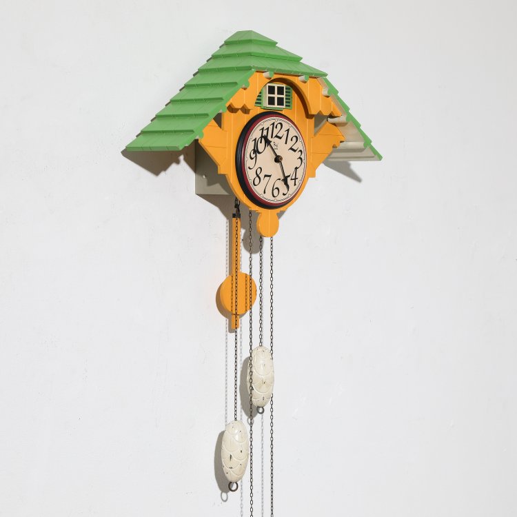 Hauptbild zu Objekt, Wall clock model Cukoo Clock, Robert Venturi, Alessi, K-14 652