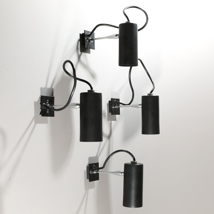 Hauptbild zu Objekt, 4 Wandleuchten / Strahler Modell Nr. 36, Gino Sarfatti, Arteluce, K-14 582