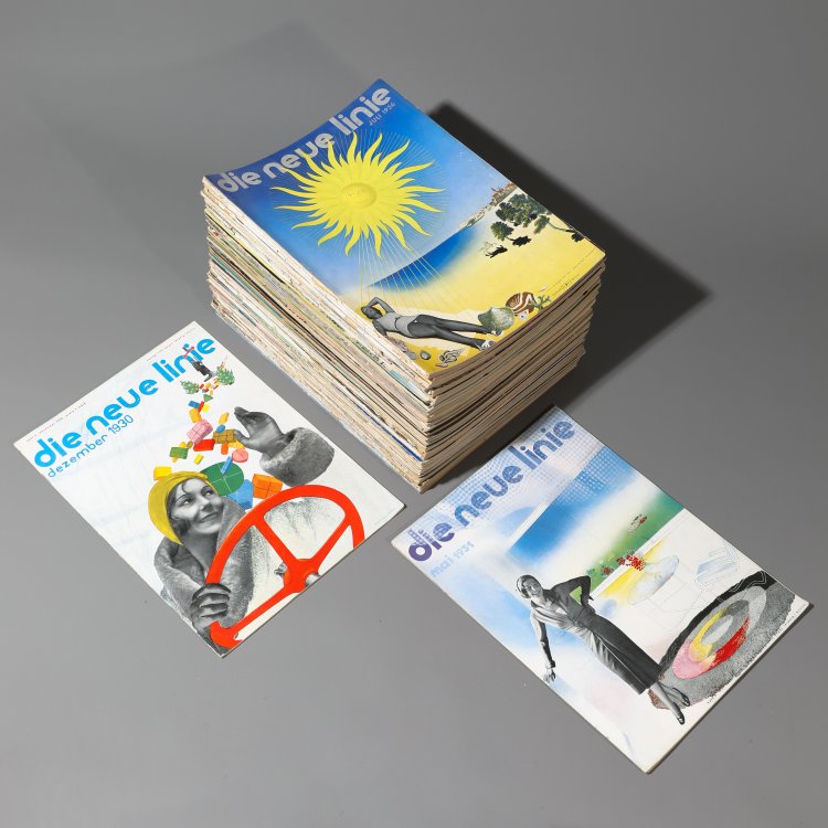 Hauptbild zu Objekt, 67 issues of the illustrated magazine 'Die Neue Linie' from the years 1930, 1931, 1933-1938, Herbert Bayer,L&aacute;szl&oacute; Moholy-Nagy, Otto Beyer Verlag, Leipzig, K-14 390