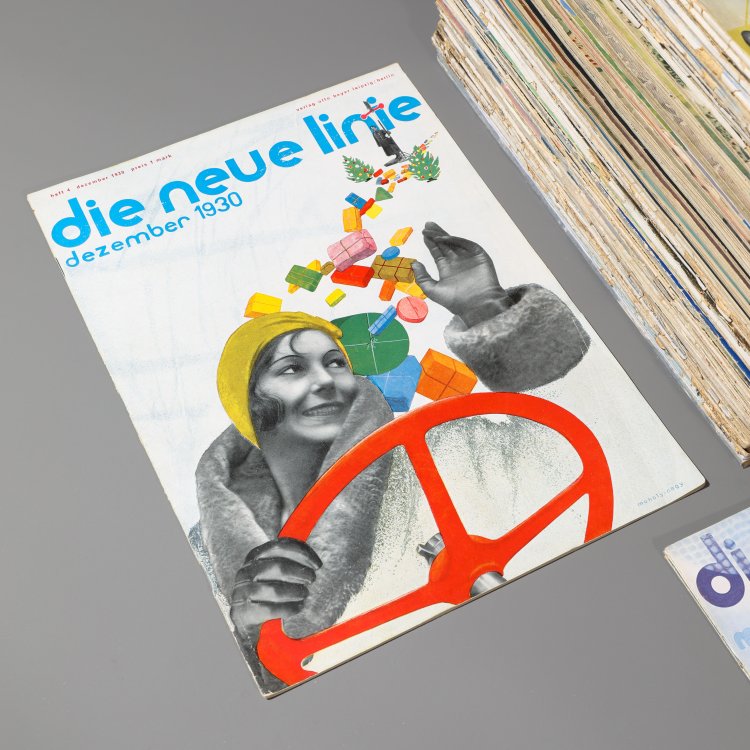 Bild 2 zu Objekt, 67 issues of the illustrated magazine 'Die Neue Linie' from the years 1930, 1931, 1933-1938, Herbert Bayer,L&aacute;szl&oacute; Moholy-Nagy, Otto Beyer Verlag, Leipzig, K-14 390