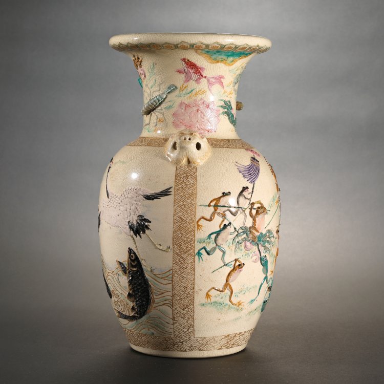 Bild 5 zu Objekt, Satsuma vase, Japan, late 19th century, Makuzo Kozan (in the style of), Japan, K-14 7