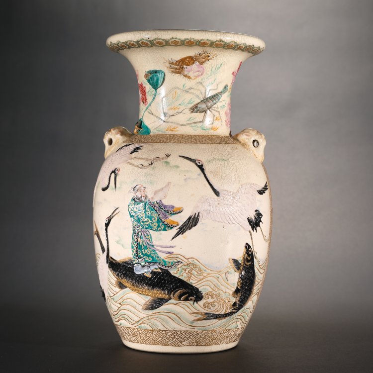 Bild 6 zu Objekt, Satsuma vase, Japan, late 19th century, Makuzo Kozan (in the style of), Japan, K-14 7