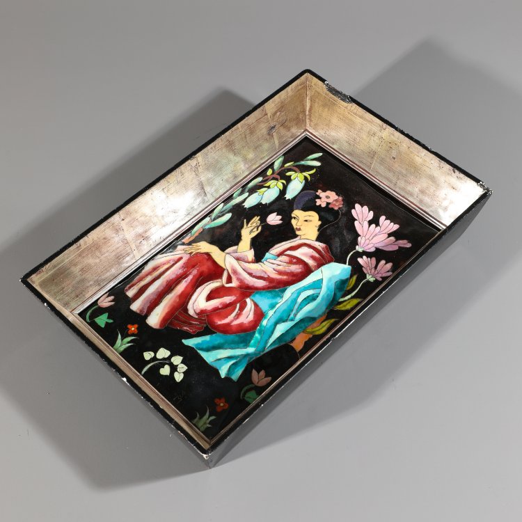 Bild 2 zu Objekt, Asian woman in the garden, Maria Schwamberger-Riemer, K-14 246