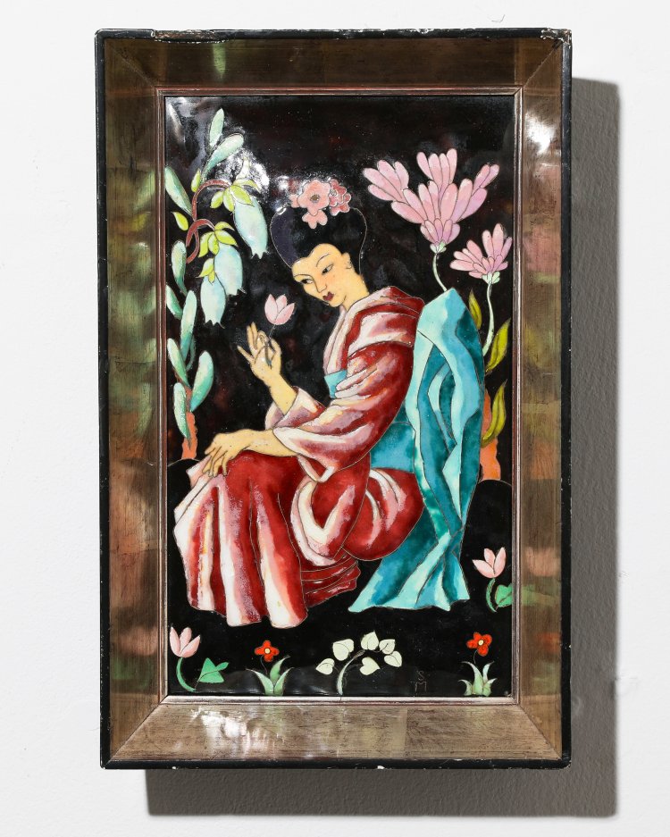 Bild 5 zu Objekt, Asian woman in the garden, Maria Schwamberger-Riemer, K-14 246