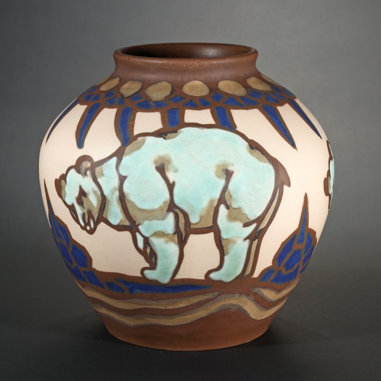 Hauptbild zu Objekt, Vase Ours, Auguste Tr&eacute;mont, Villeroy & Boch, Septfontaines, K-14 132