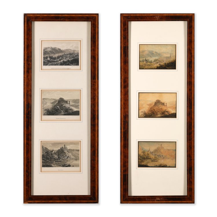 Bild 1 zu Objekt, Three colored aquatint etchings, Johann Carl Bodmer (after), K-14 234