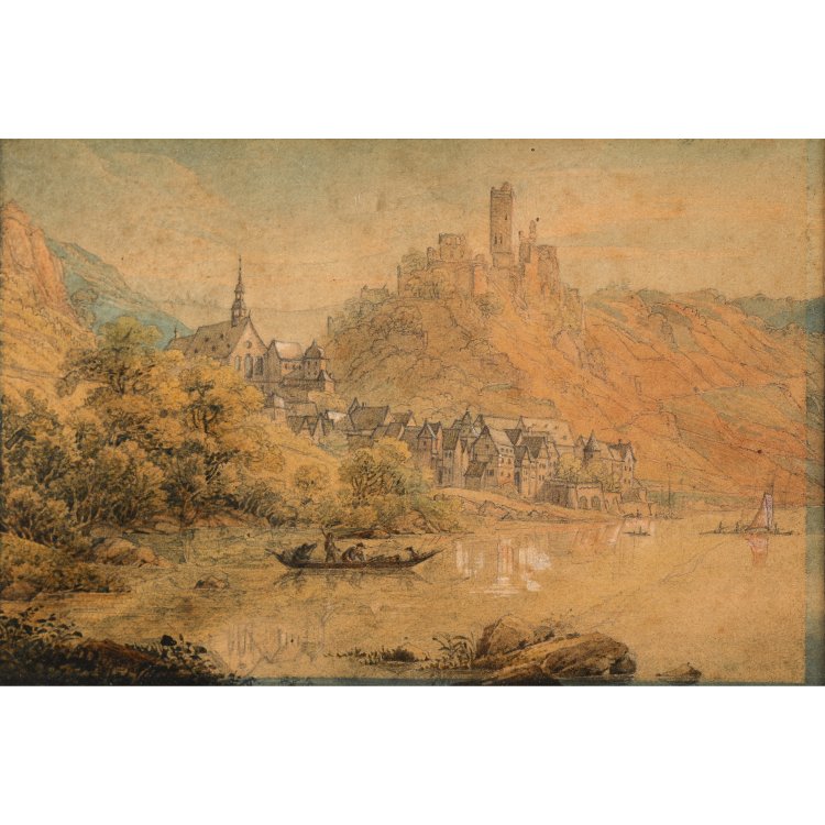 Bild 7 zu Objekt, Three colored aquatint etchings, Johann Carl Bodmer (after), K-14 234