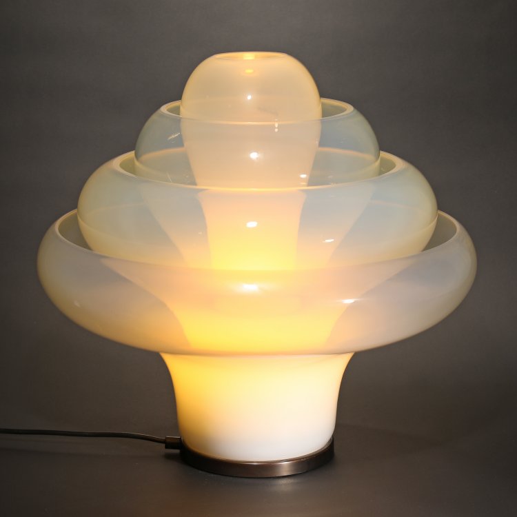 Hauptbild zu Objekt, Table lamp model LT 305 Lotus, Carlo Nason, Mazzega, K-14 576