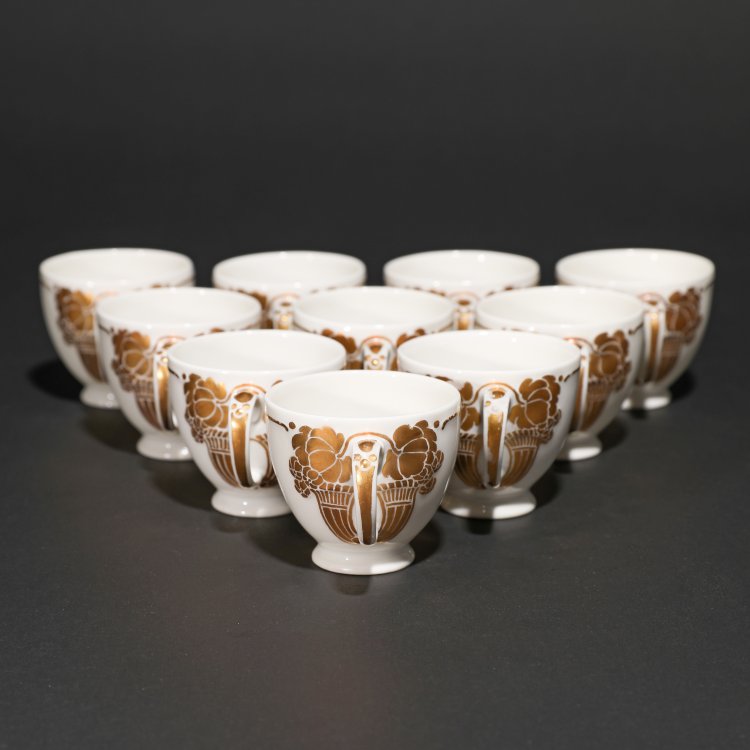 Bild 4 zu Objekt, Mokkatassen und Unterteller, Theodor Schmuz-Baudiss, KPM, K-14 121