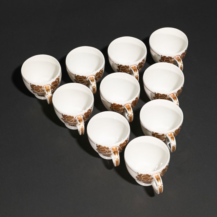 Bild 5 zu Objekt, Mokkatassen und Unterteller, Theodor Schmuz-Baudiss, KPM, K-14 121