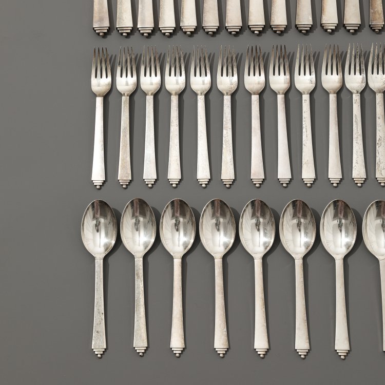 Bild 1 zu Objekt, Besteck, Modell Pyramide, Harald Nielsen, Georg Jensen, K-14 39