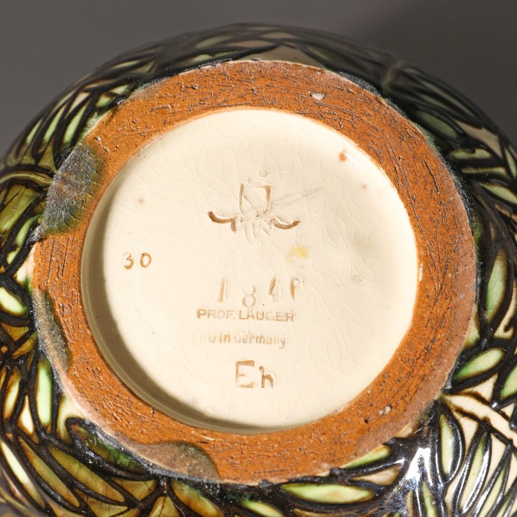 Bild 4 zu Objekt, Vase Karlsruher Majolika, Max Laeuger, K-14 135