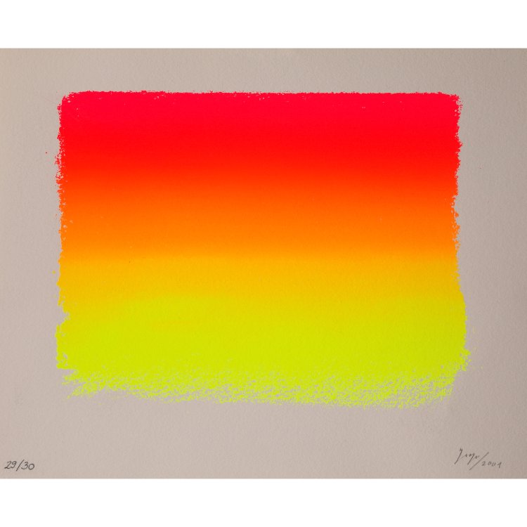Hauptbild zu Objekt, Modulation Rot, 2001, Rupprecht Geiger, K-14 307
